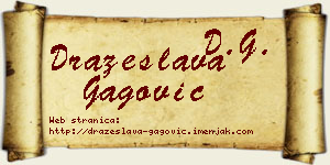 Dražeslava Gagović vizit kartica